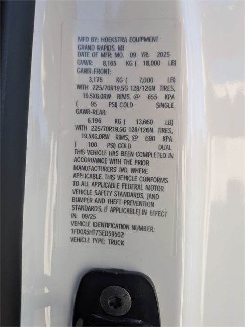 2025 Ford F-550SD XL 11' SERVICE BODY