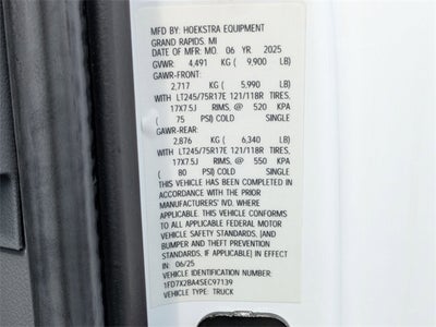 2025 Ford F-250SD XL 8' SERVICE BODY