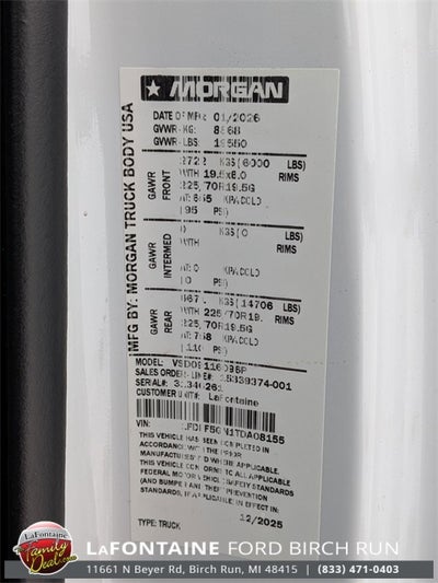 2026 Ford F-550SD XL DRW