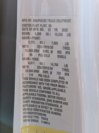 2026 Ford F-550SD DRW