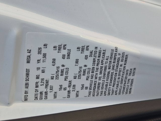 2026 Ford E-350SD Base Cutaway