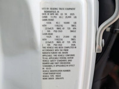 2025 Ford F-750SD Base 10' Chrysteel Dump