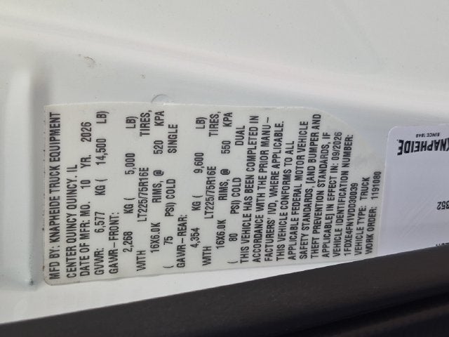 2027 Ford E-450SD Base ENCLOSED SERVICE BODY
