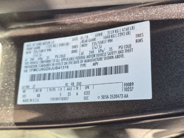 2018 Ford Escape SE