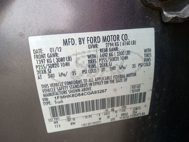 2012 Ford Explorer XLT