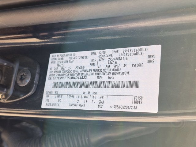 2021 Ford F-150 XLT