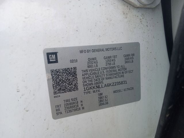 2019 GMC Acadia SLE-2