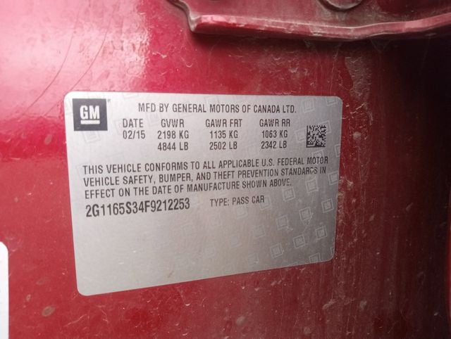 2015 Chevrolet Impala LTZ 2LZ