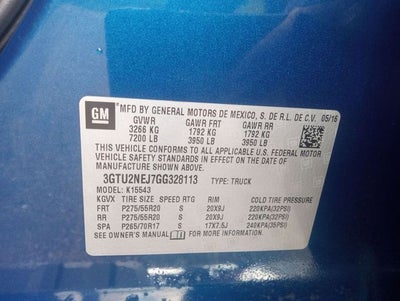 2016 GMC Sierra 1500 SLT