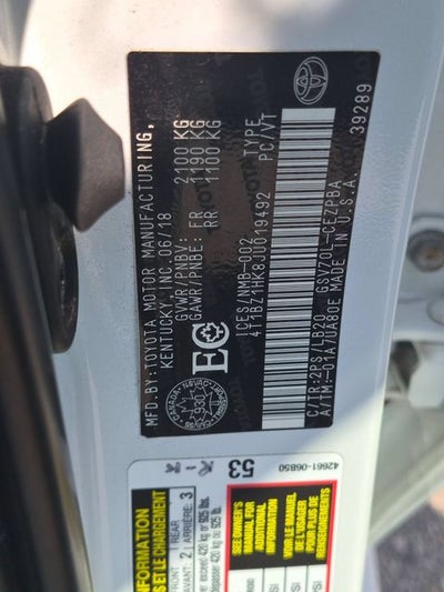 2018 Toyota Camry XSE V6