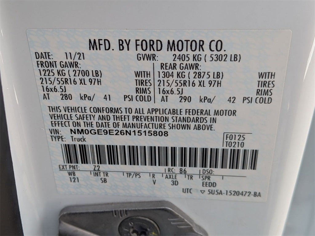 2022 Ford Transit Connect XL