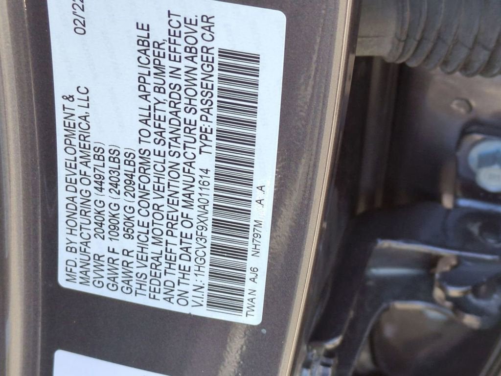 2022 Honda Accord Hybrid Touring