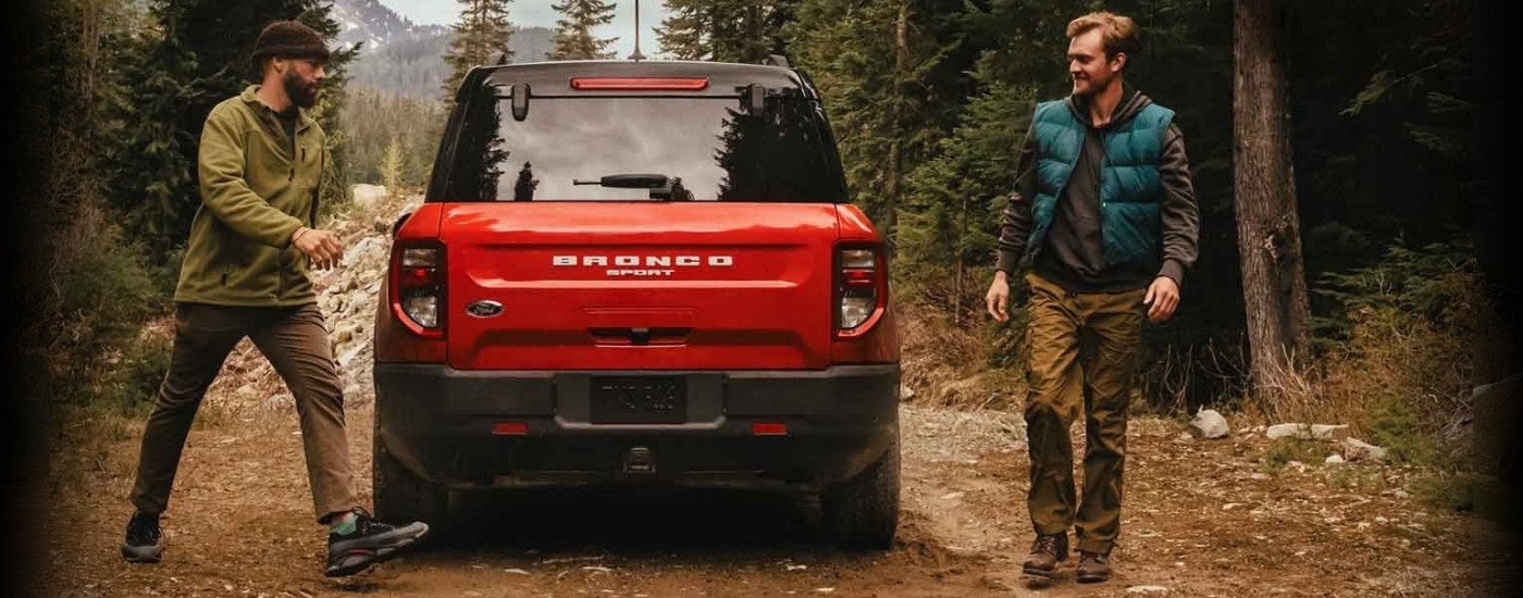 People 2024 Ford Bronco Sport on a trail
